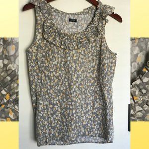 J. Crew sleevelss floral print top, size PS